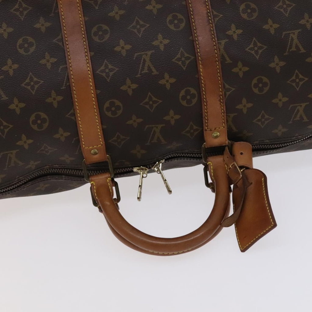 Louis Vuitton Keepall Bag Monogram Canvas Brown Canvas Travel Bag