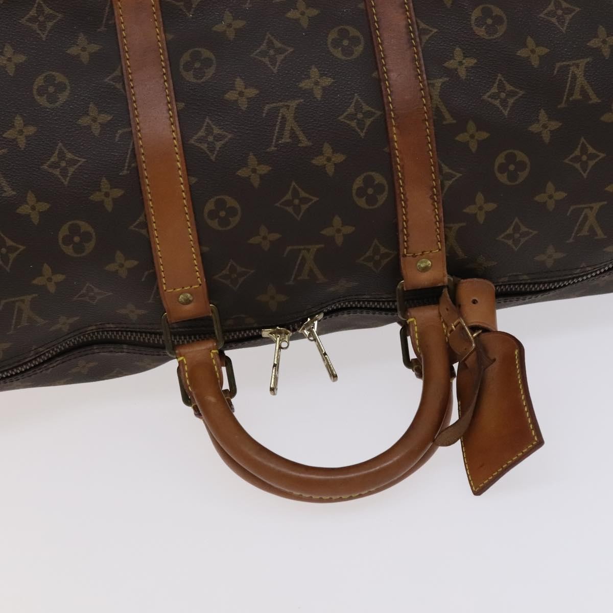 Louis Vuitton Keepall Bag Monogram Canvas Brown Canvas Travel Bag