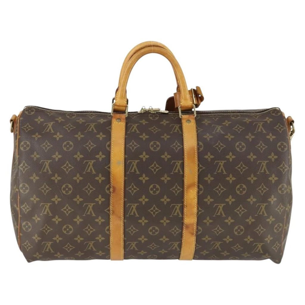 Louis Vuitton Keepall Bag Monogram Canvas Brown Canvas Travel Bag