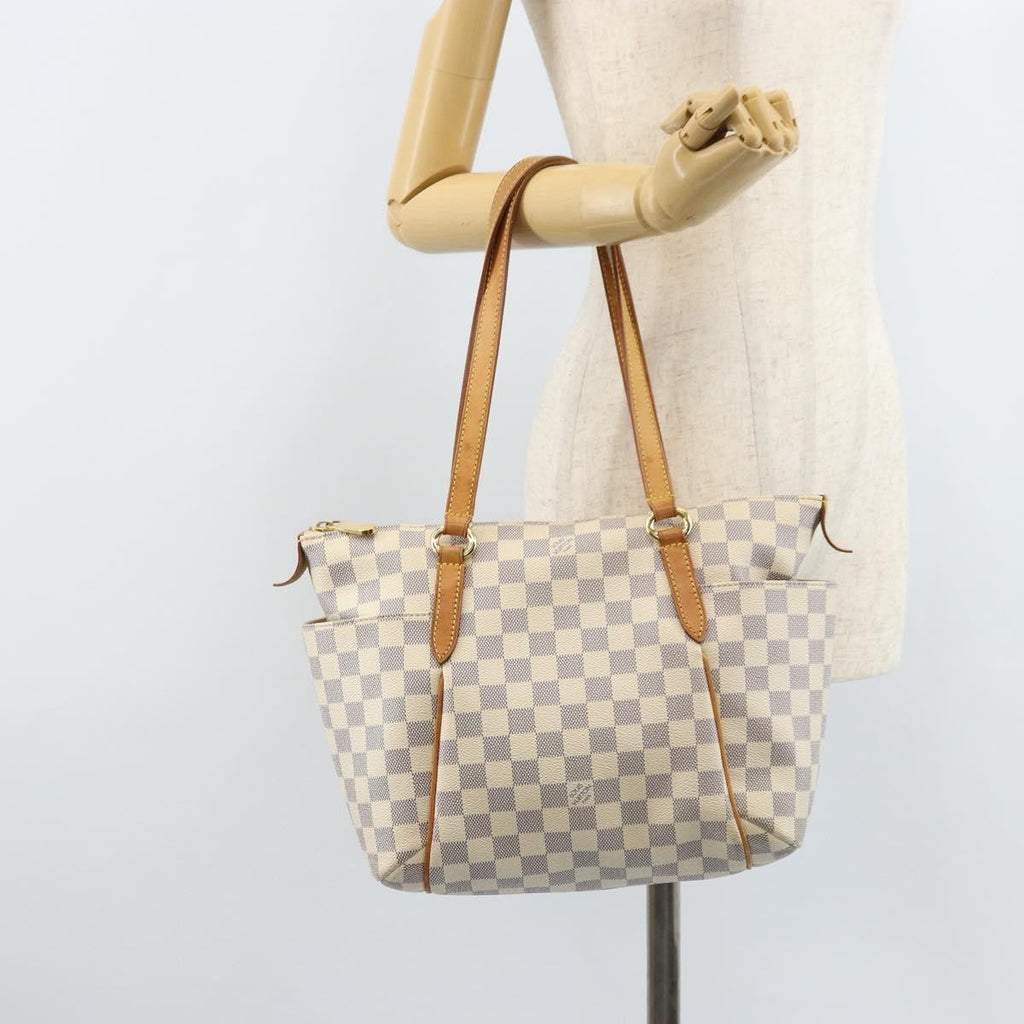 Louis Vuitton Totally Handbag Damier Azur Blue Canvas Tote Bag