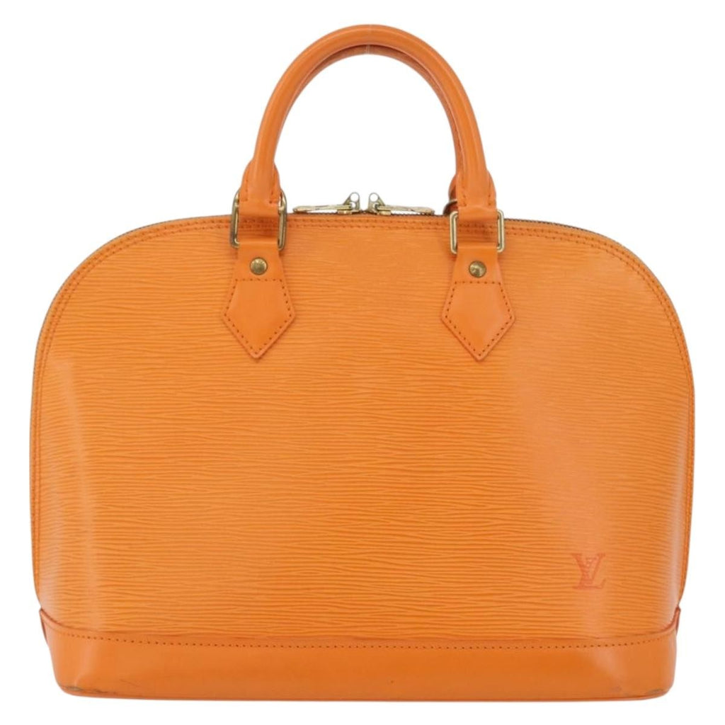 Louis Vuitton Alma Handbag Epi Leather Orange Leather Handbag