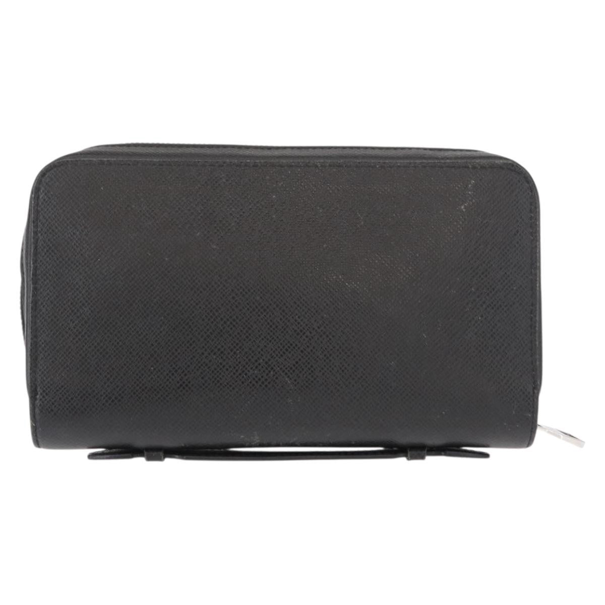 Louis Vuitton Zippy Xl Taiga Leather Black Leather Wallets Accessory