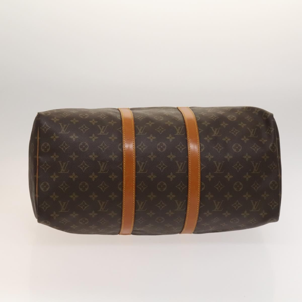 Louis Vuitton Keepall Bag Monogram Canvas Brown Canvas Travel Bag