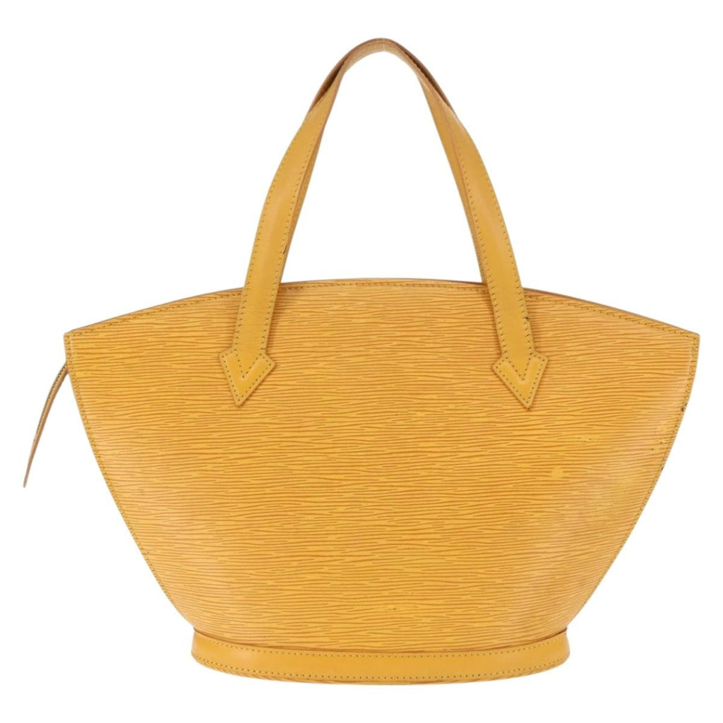 Louis Vuitton Saint Jacques Handbag Epi Leather Yellow Leather Handbag