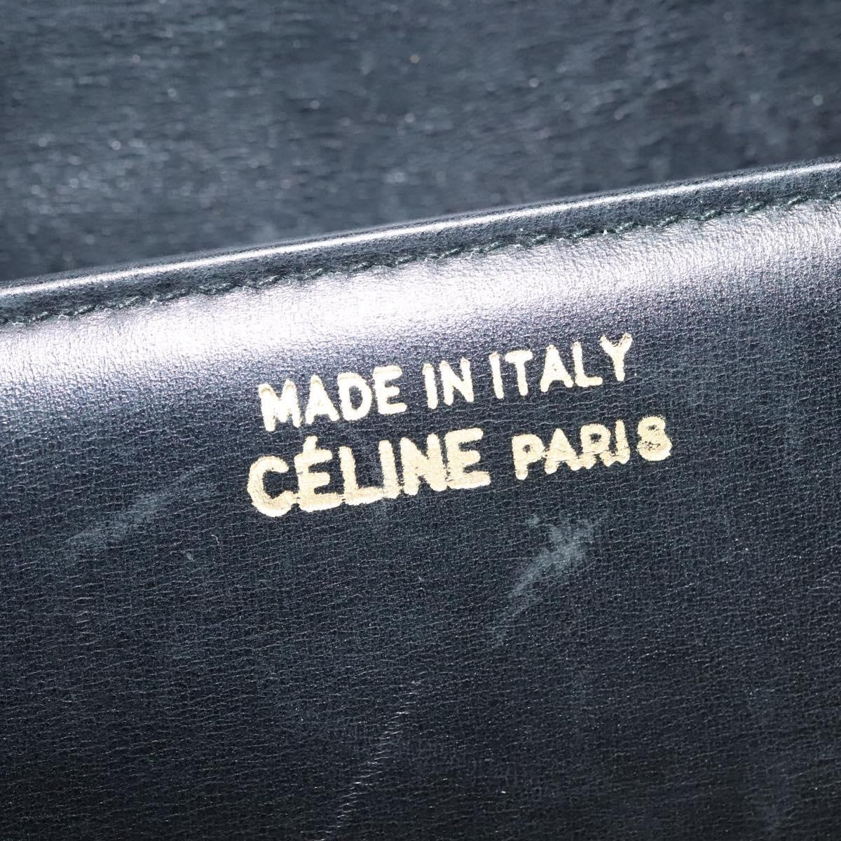Celine Horse Carriage Shoulder Bag Leather Black Leather Bag