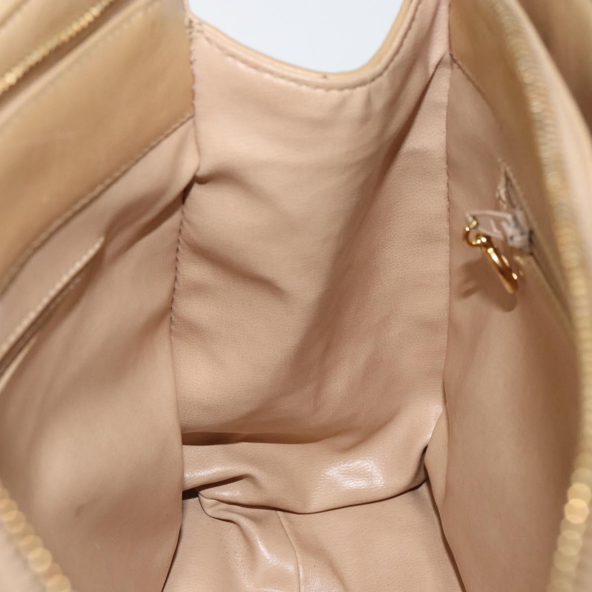 Chanel Vintage Convertible Tote Chevron Lambskin Beige Leather Tote Bag Bag