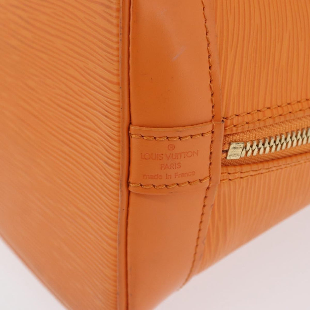 Louis Vuitton Vintage Alma Handbag Epi Leather Orange Leather Handbag
