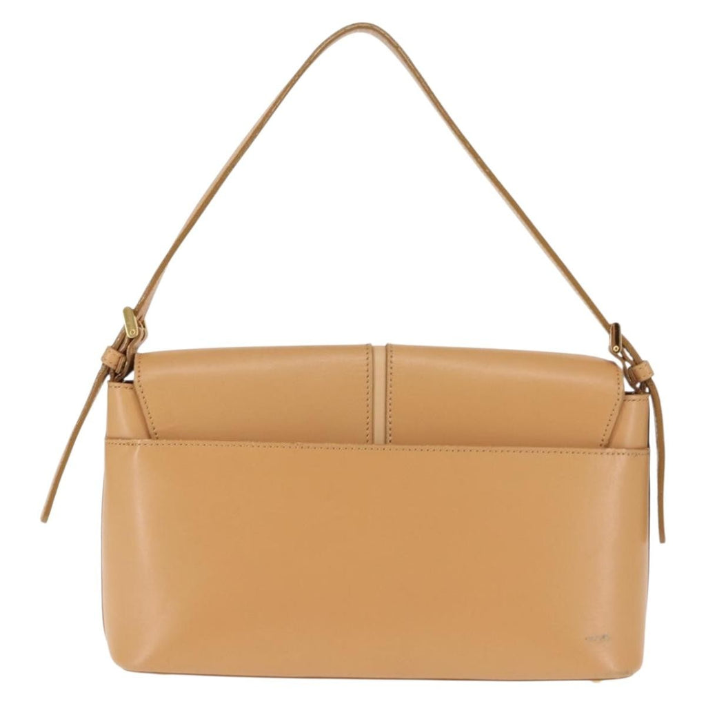 Burberry Shoulder Bag Leather Beige Leather Shoulder Bag