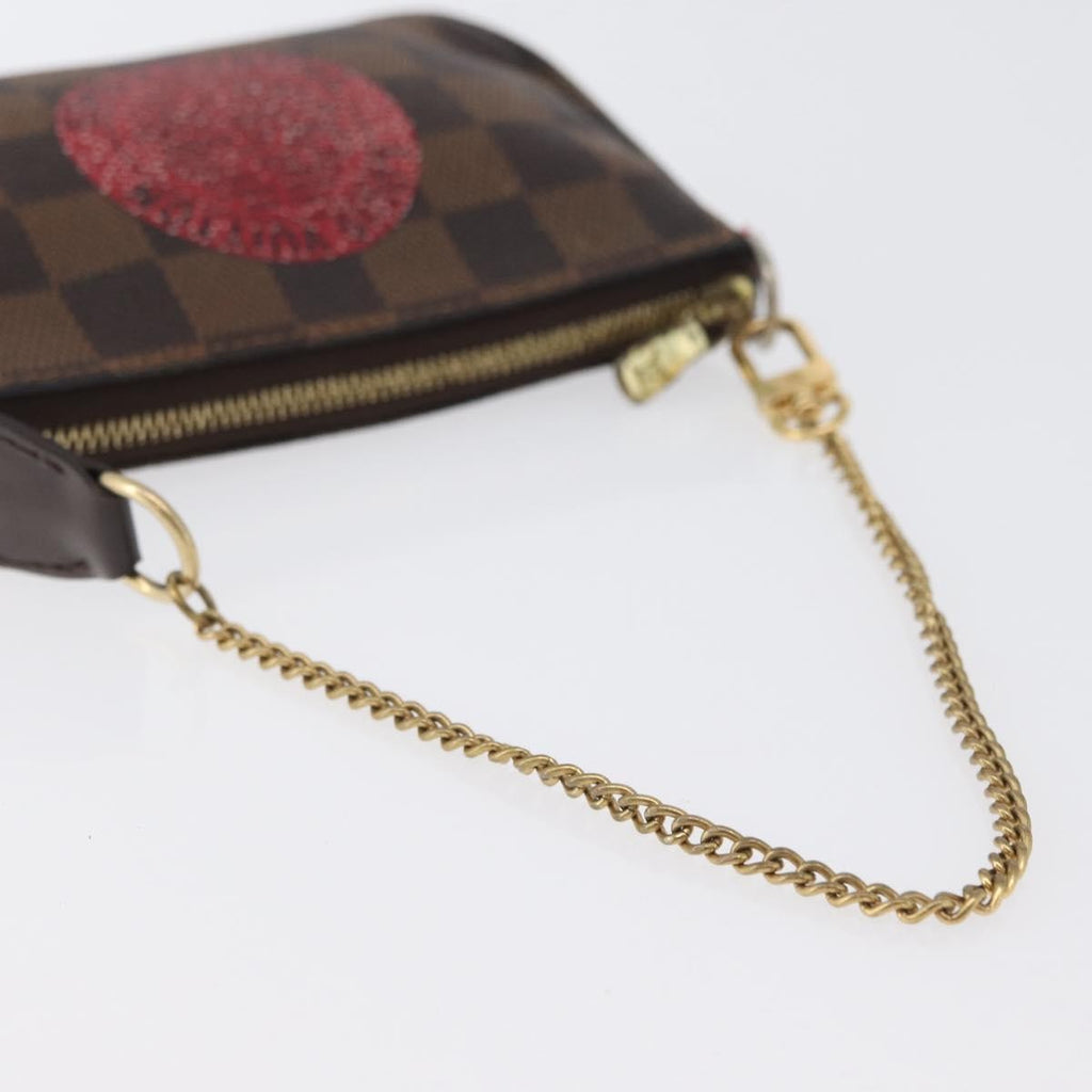 Louis Vuitton Pochette Accessoires Limited Edition Damier Brown Canvas Clutche & Pouche Bag