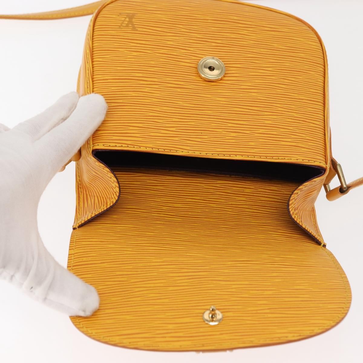 Louis Vuitton Saint Cloud Handbag Epi Leather Yellow Leather Shoulder Bag