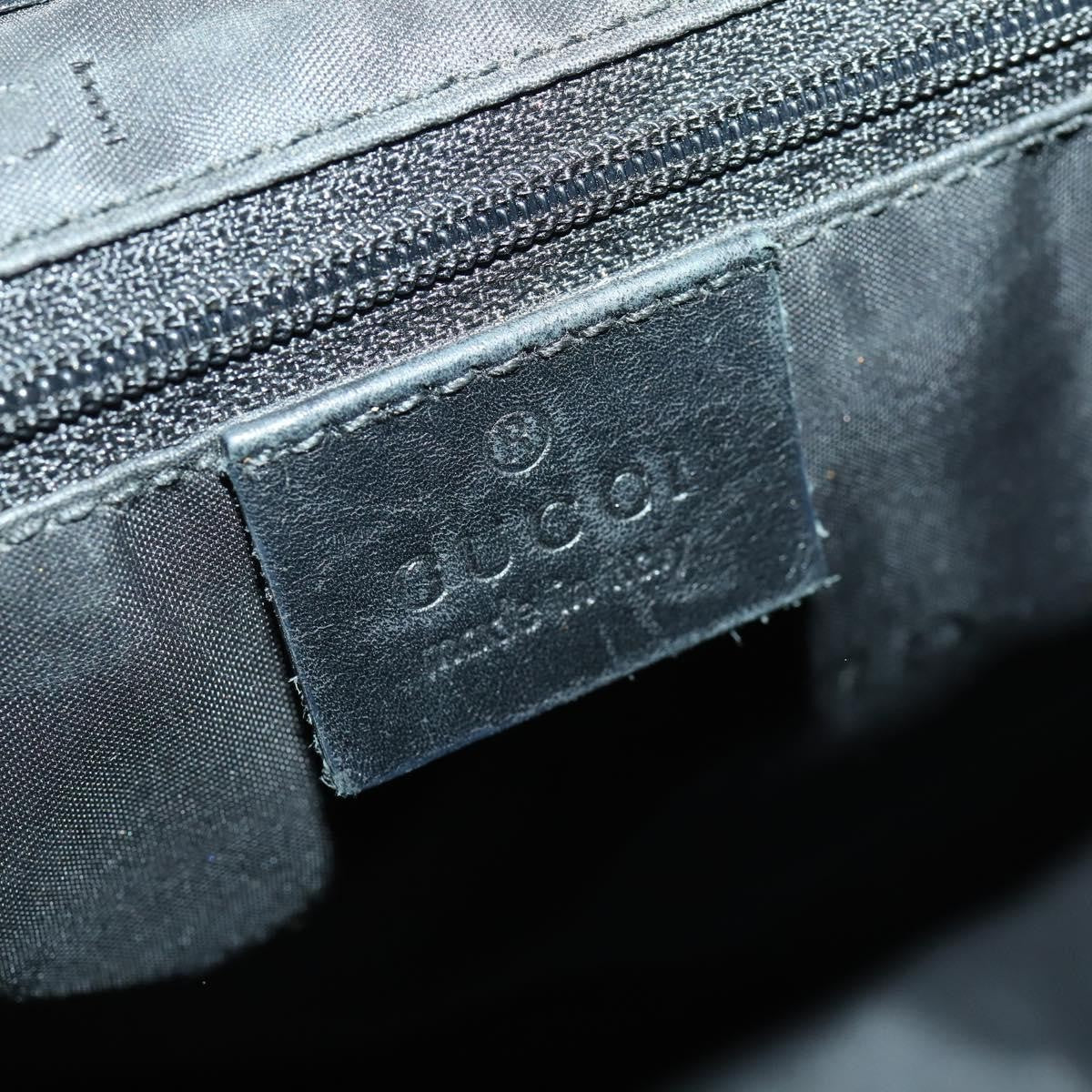 Gucci Vintage Jackie Backpack Gg Canvas Black Canvas Backpack Bag (Pre-Owned)