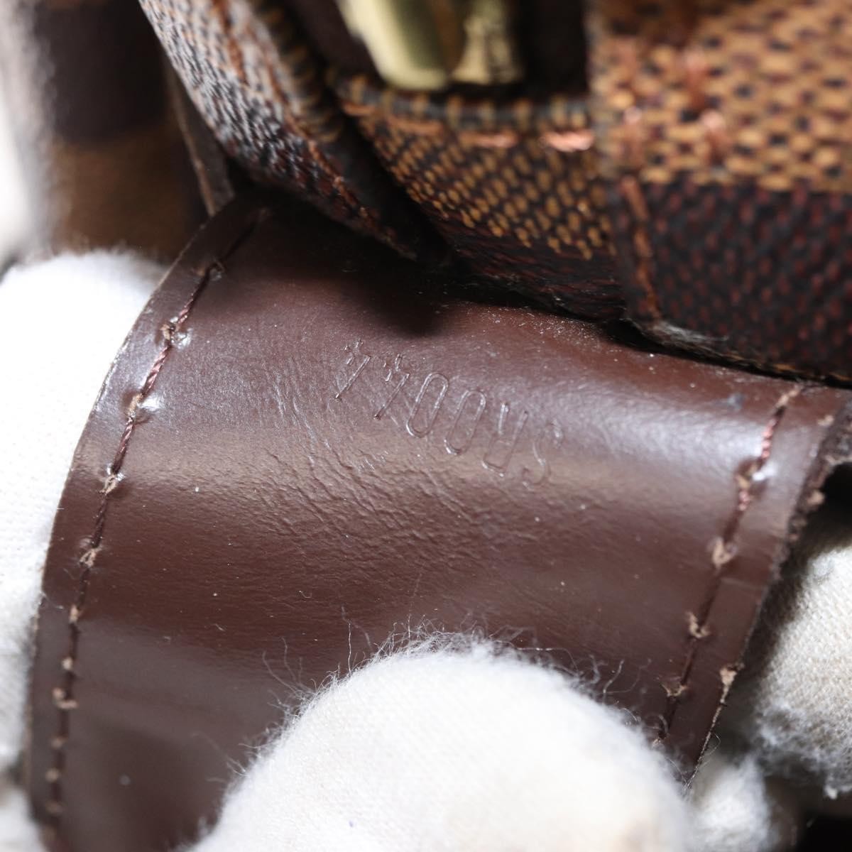 Louis Vuitton Naviglio Handbag Damier Brown Canvas Shoulder Bag