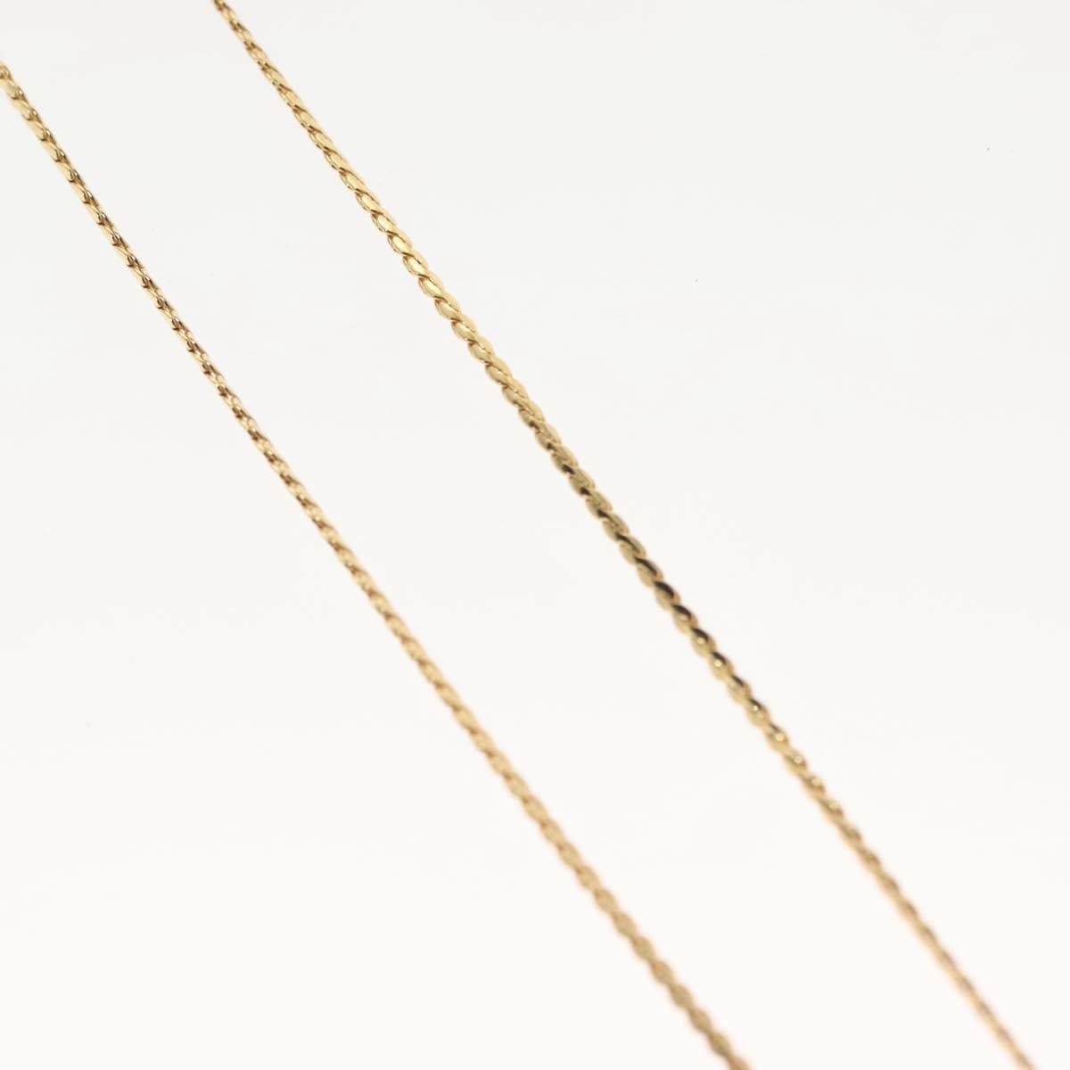 Christian Dior Cd Pendant Necklace Metal And Crystals Gold Metal Necklace Jewelry (Pre-Owned)