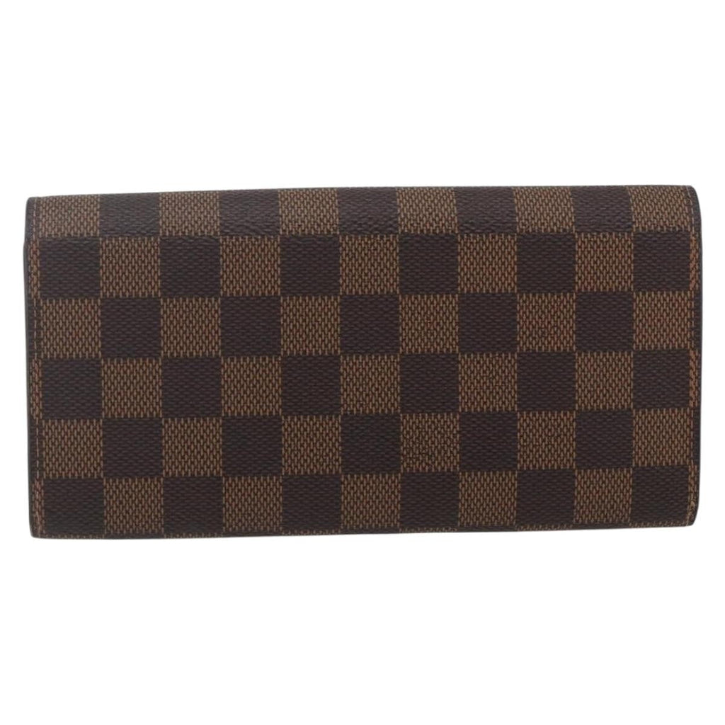 Louis Vuitton Emilie Wallet Damier Brown Canvas Wallets Accessory