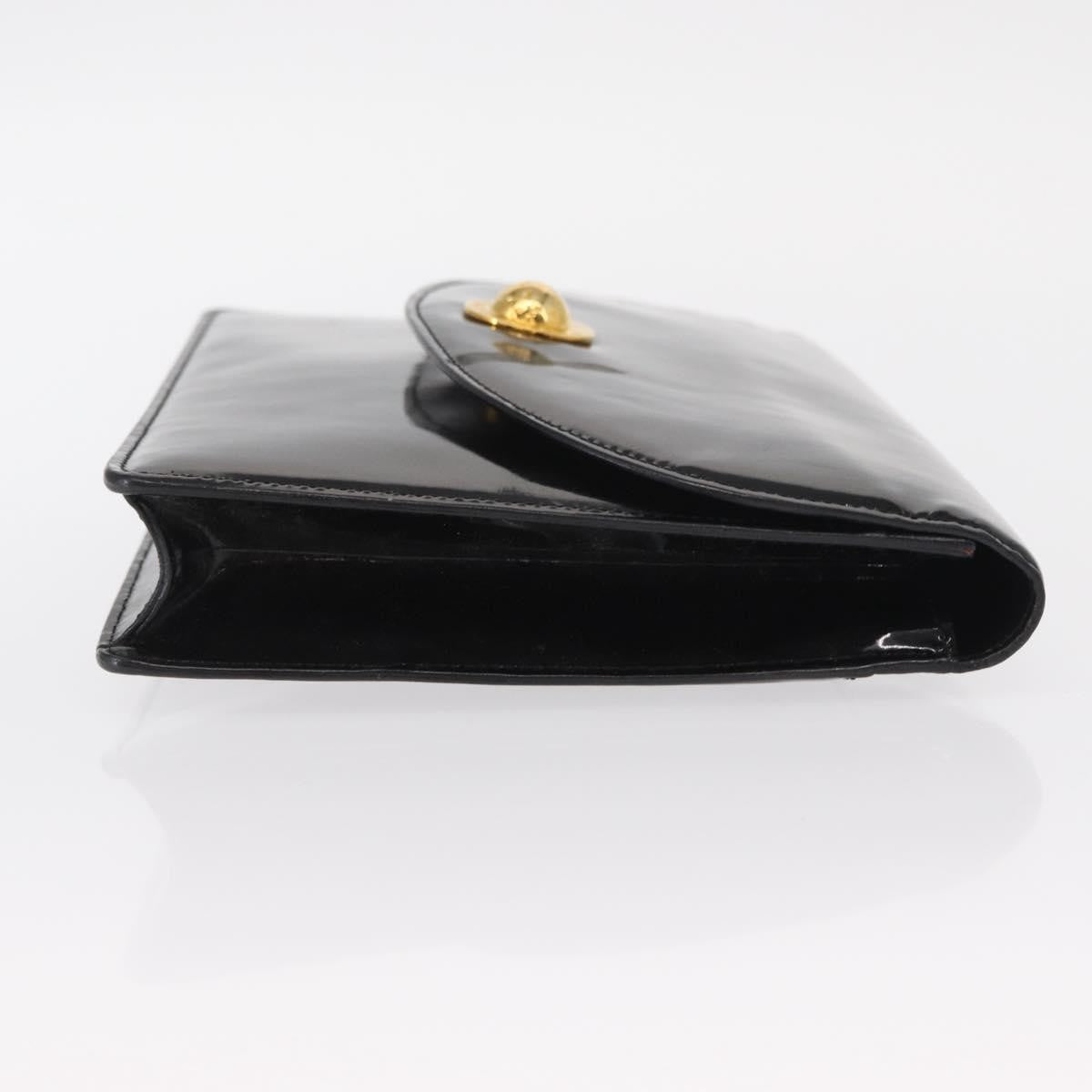 Celine Clutch Bag Enamel Black Patent_Leather Clutche & Pouche Bag