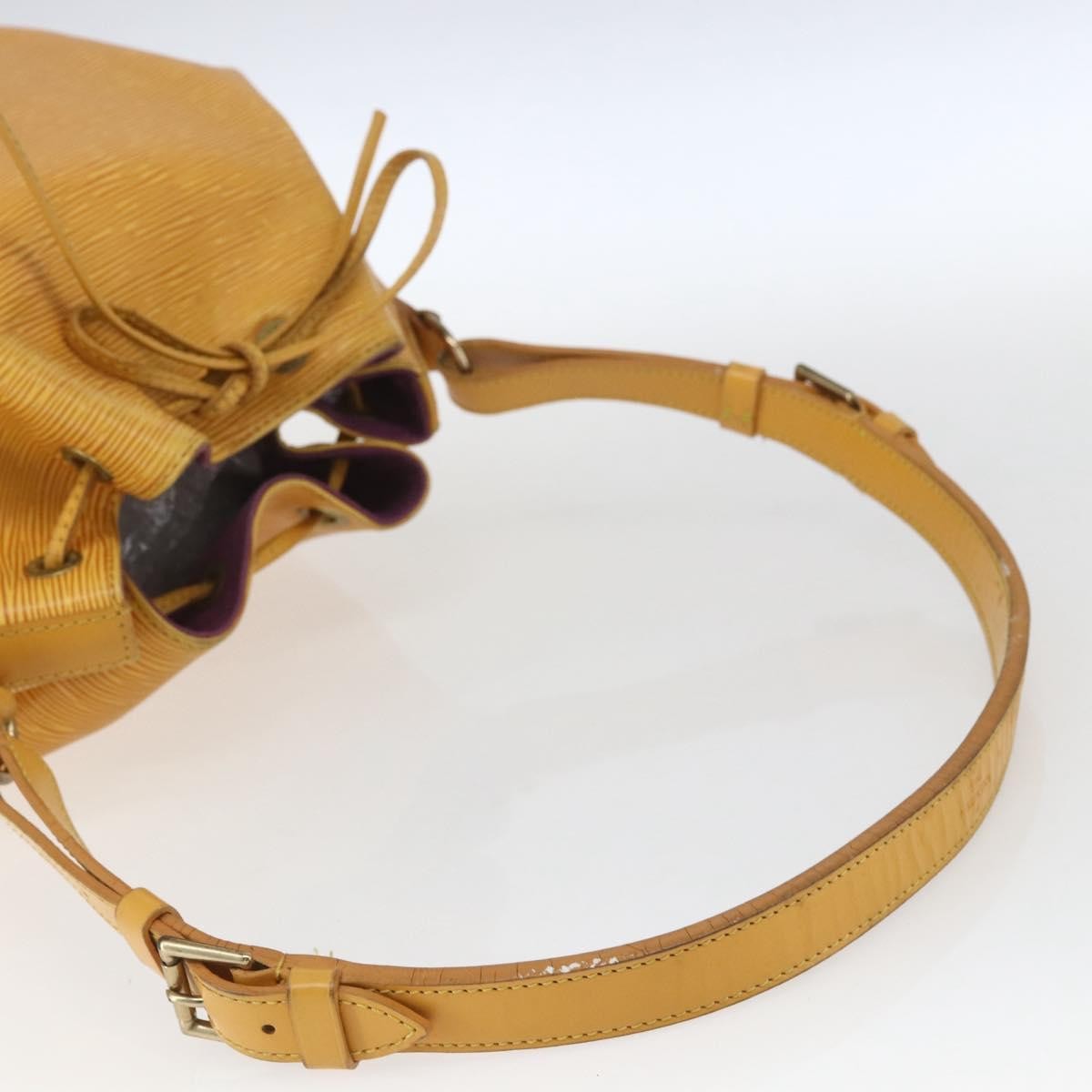 Louis Vuitton Petit Noe Handbag Epi Leather Yellow Leather Shoulder Bag