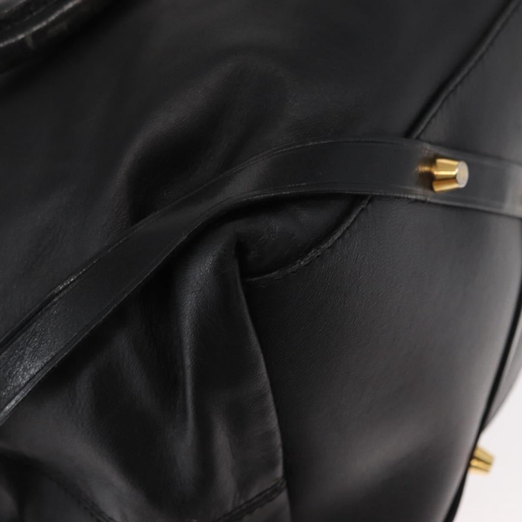 Burberry Vintage Tote Leather Black Leather Tote Bag