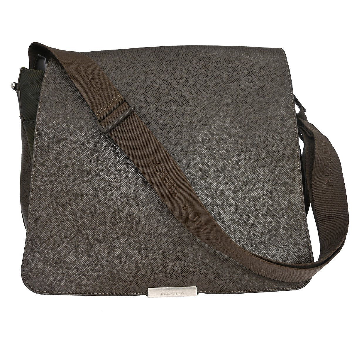 Louis Vuitton Viktor Messenger Bag Taiga Leather Brown Leather Shoulder Bag