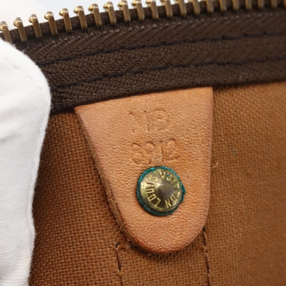 Louis Vuitton Keepall Bag Monogram Canvas Brown Canvas Travel Bag
