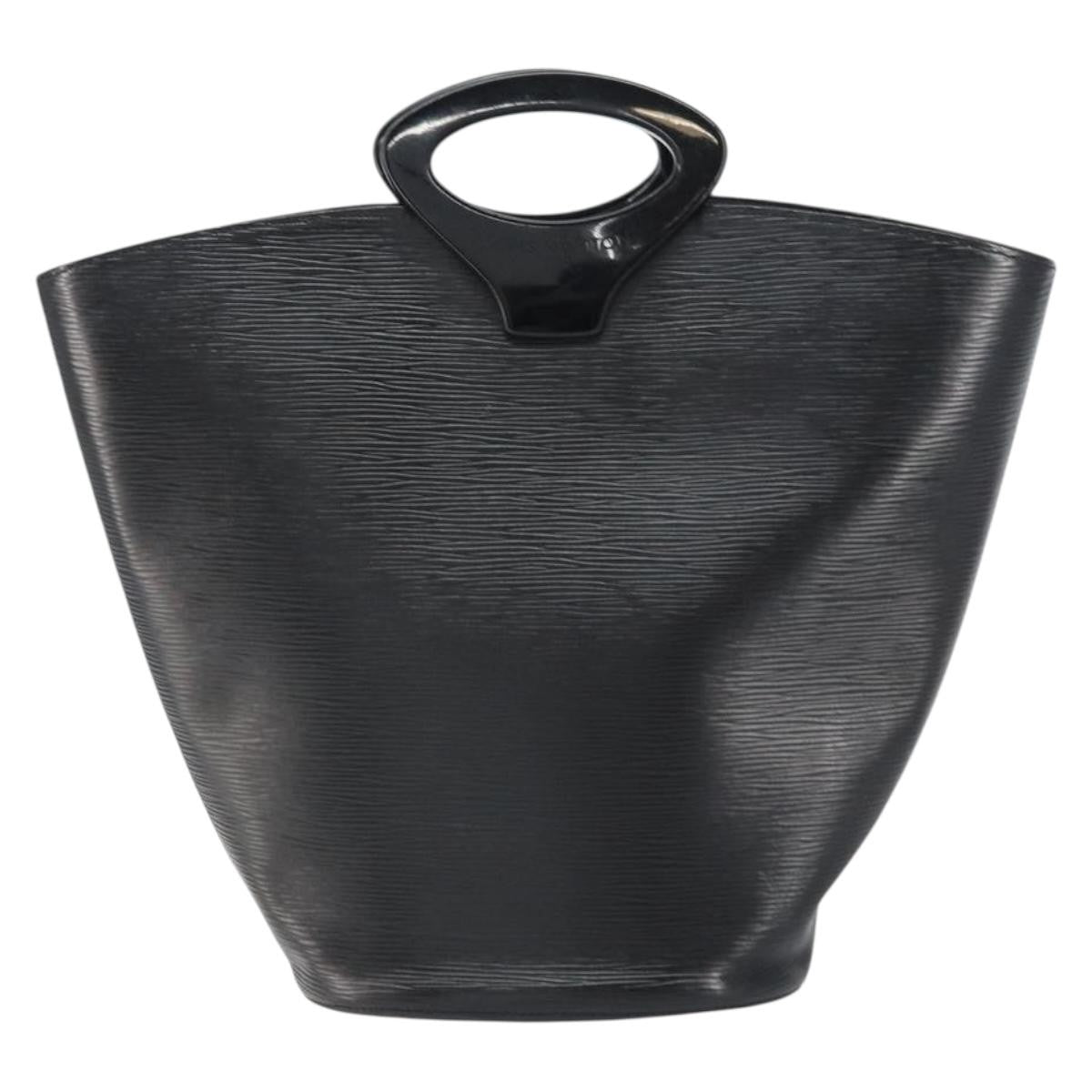 Louis Vuitton Noctambule Handbag Epi Leather Black Leather Handbag