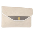 Christian Dior Vintage Honeycomb Clutch Canvas White Canvas Clutche & Pouche Bag (Pre-Owned)