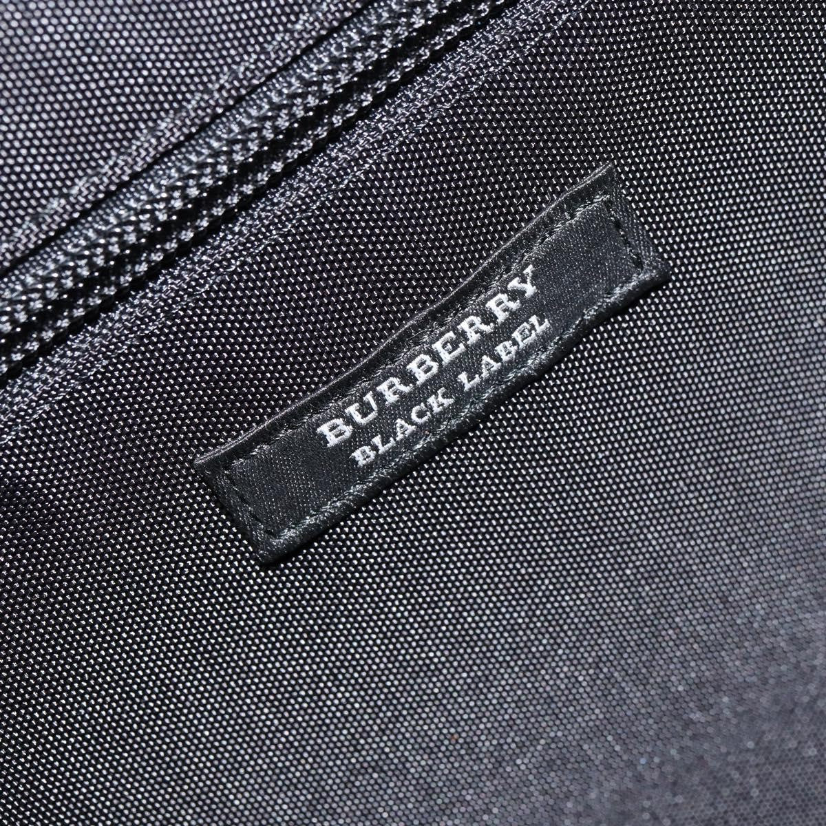 Burberry Black Label Business Bag Nylon Black Nylon Handbag