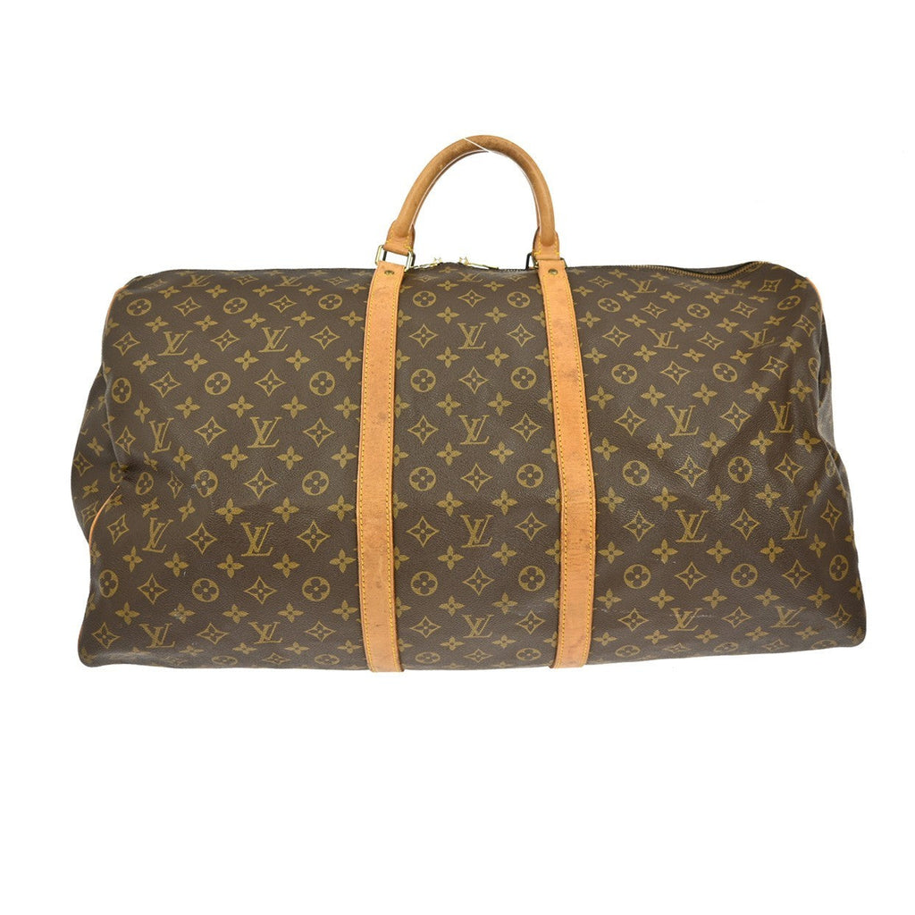 Louis Vuitton Keepall Bag Monogram Canvas Brown Canvas Travel Bag