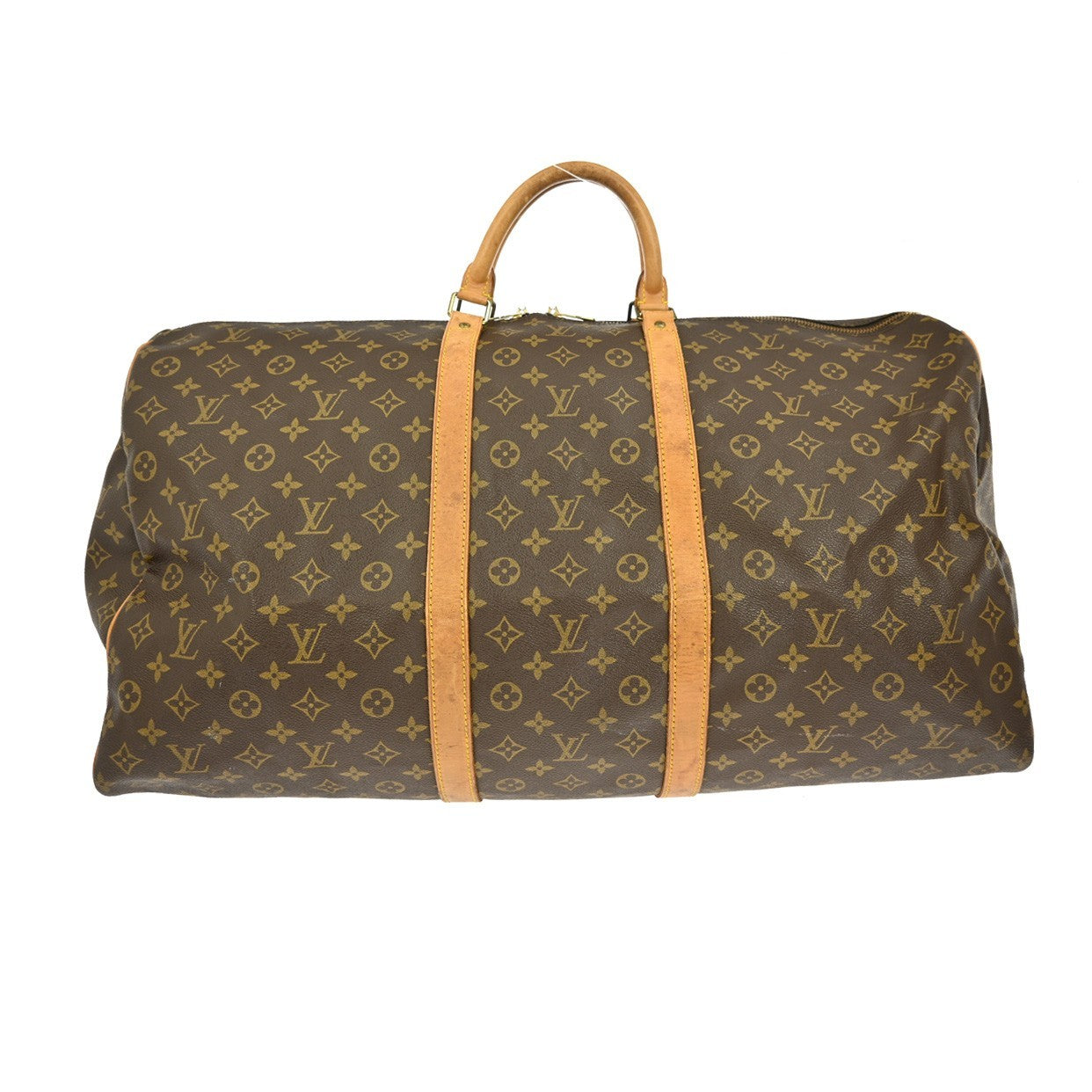 Louis Vuitton Keepall Bag Monogram Canvas Brown Canvas Travel Bag