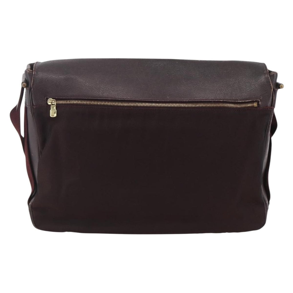Louis Vuitton Dersou Bag Taiga Leather And Canvas Brown Leather Shoulder Bag