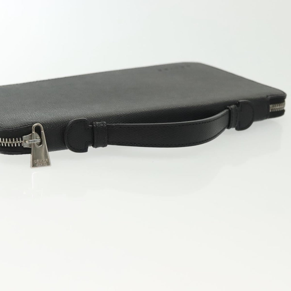 Celine Travel Organizer Leather Black Leather Clutche & Pouche Bag