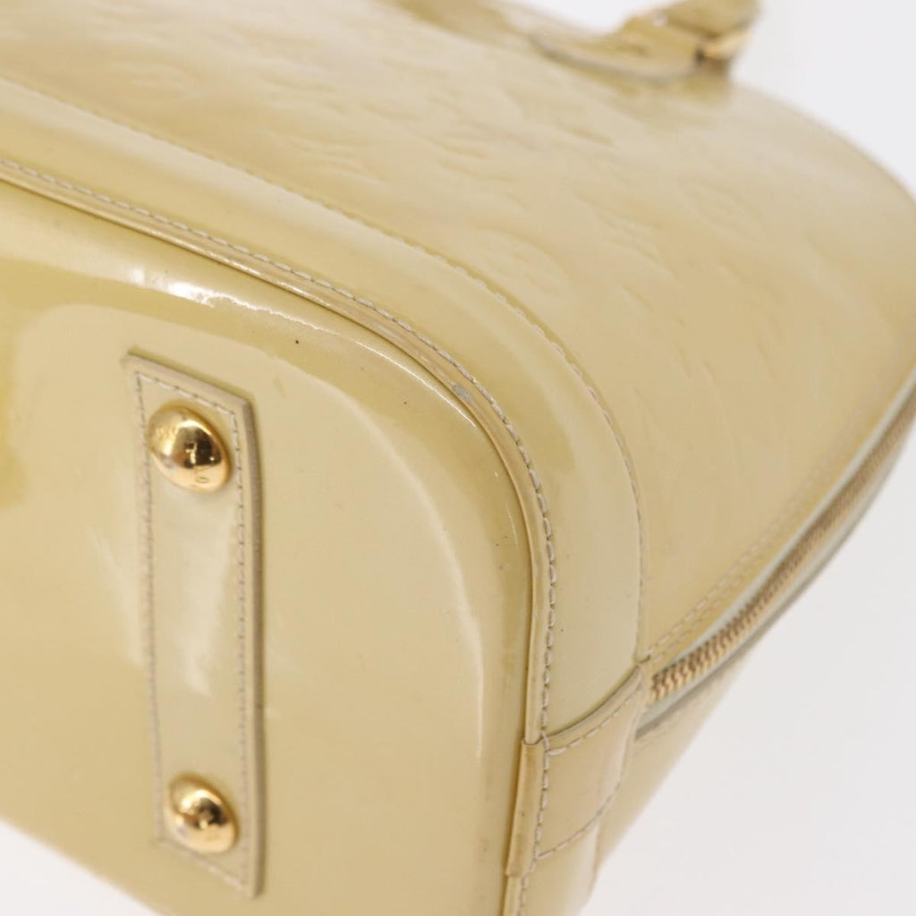 Louis Vuitton Alma Handbag Patent Leather Beige Patent_Leather Handbag