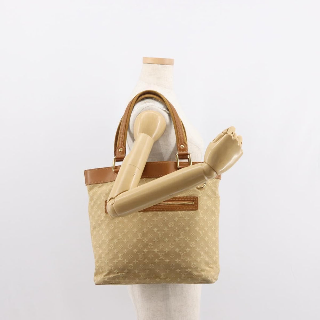 Louis Vuitton Lucille Handbag Mini Lin Beige Canvas Tote Bag