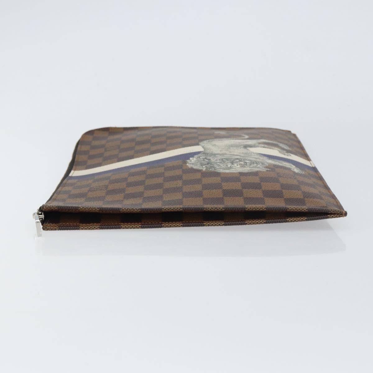 Louis Vuitton Pochette Jour Limited Edition Chapman Savane Damier Brown Canvas Clutche & Pouche Bag