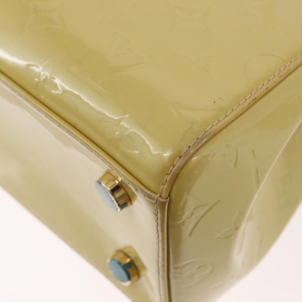 Louis Vuitton Brea Handbag Monogram Vernis Yellow Patent_Leather Handbag