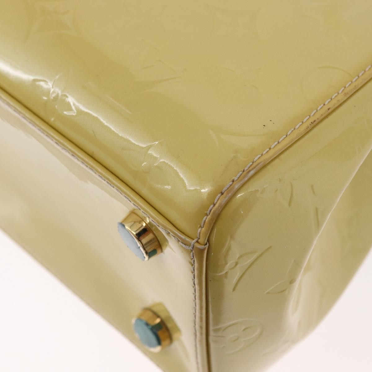 Louis Vuitton Brea Handbag Monogram Vernis Yellow Patent_Leather Handbag