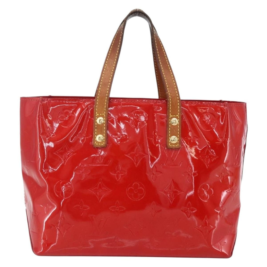 Louis Vuitton Reade Handbag Monogram Vernis Red Patent_Leather Handbag