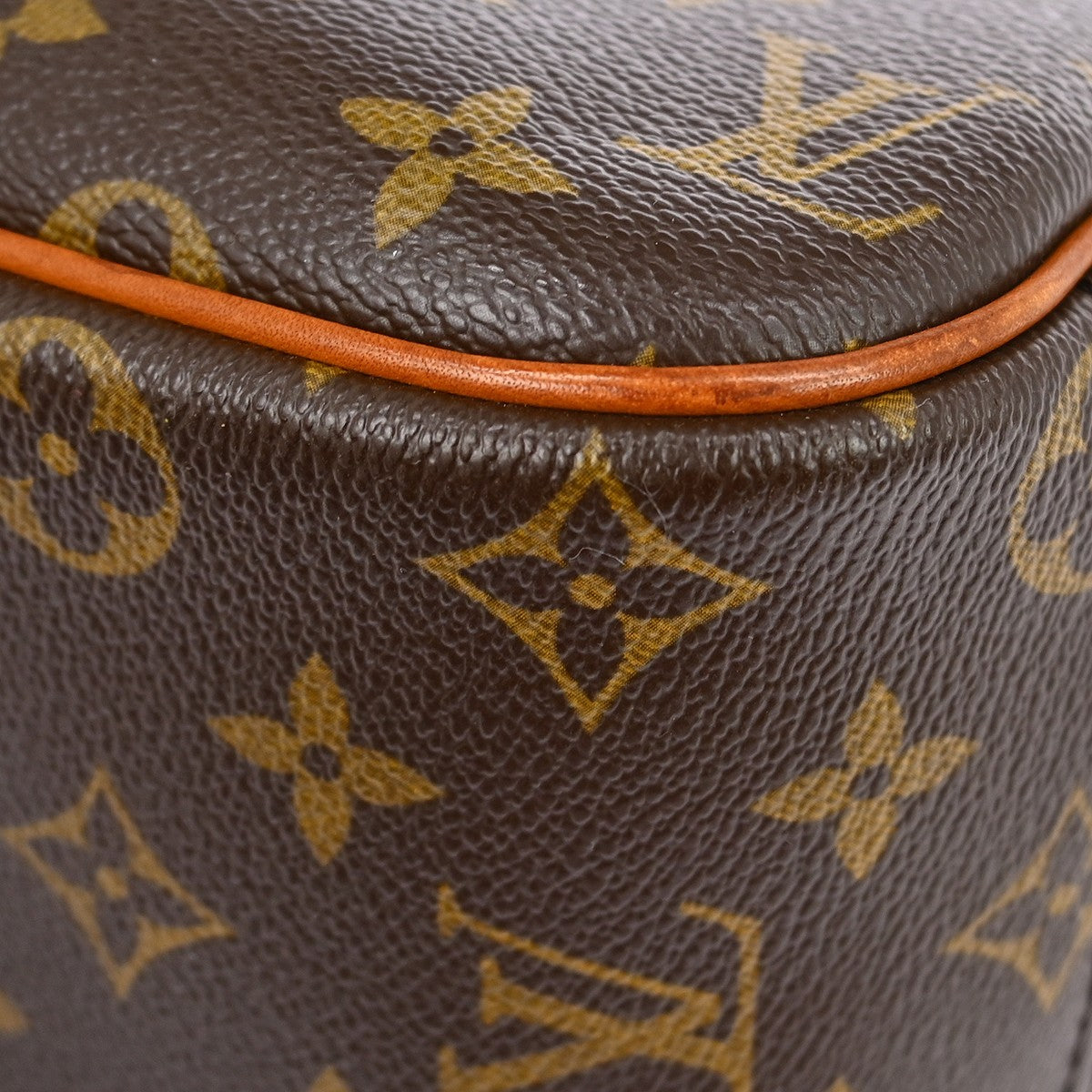 Louis Vuitton Trouville Handbag Monogram Canvas Brown Canvas Handbag