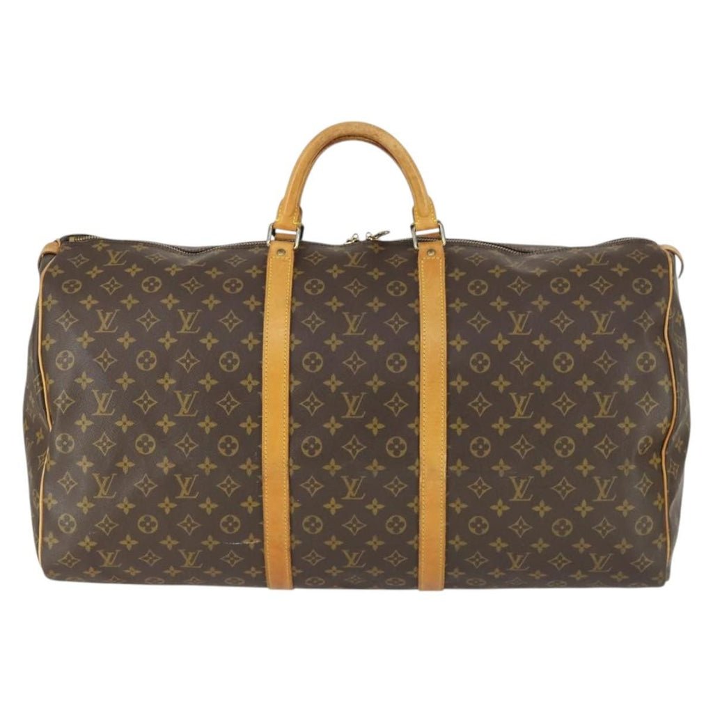 Louis Vuitton Keepall Bag Monogram Canvas Brown Canvas Travel Bag