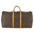 Louis Vuitton Keepall Bag Monogram Canvas Brown Canvas Travel Bag