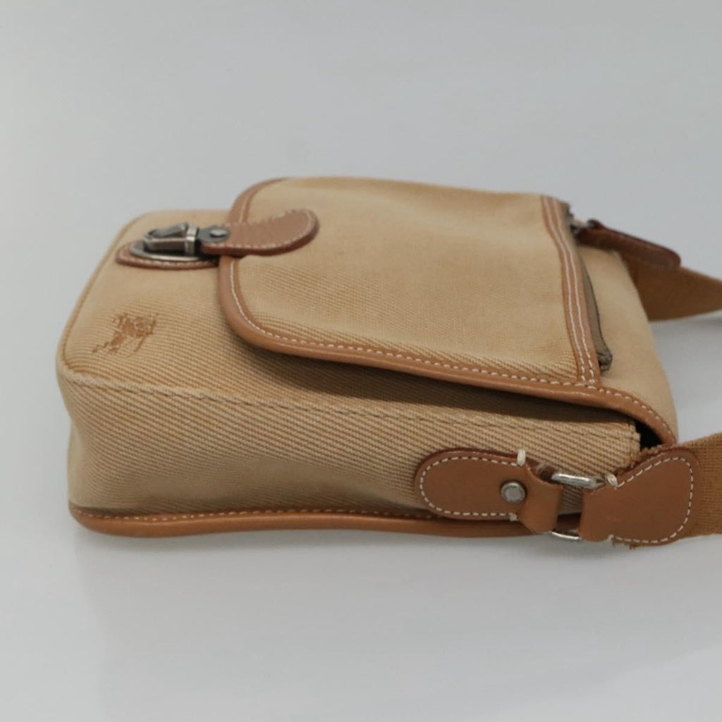 Burberry Blue Label Shoulder Bag Canvas Beige Canvas Shoulder Bag