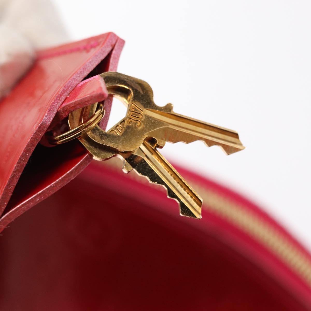 Louis Vuitton Alma Handbag Monogram Vernis Red Patent_Leather Handbag