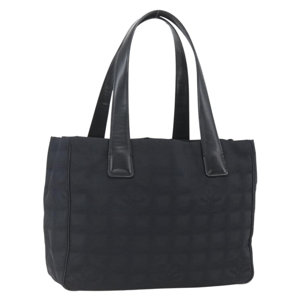 Chanel Travel Line Tote Nylon Black Nylon Tote Bag Bag