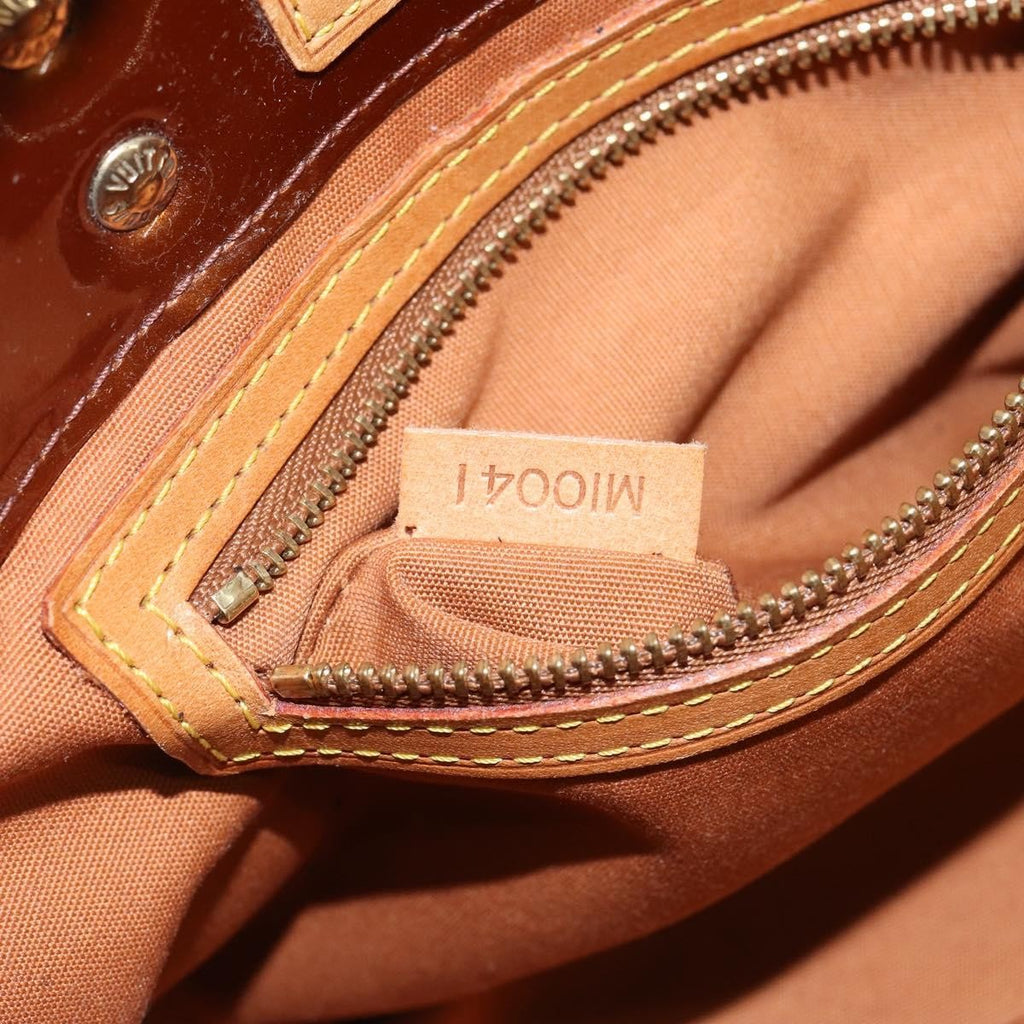 Louis Vuitton Reade Handbag Monogram Vernis Brown Patent_Leather Handbag