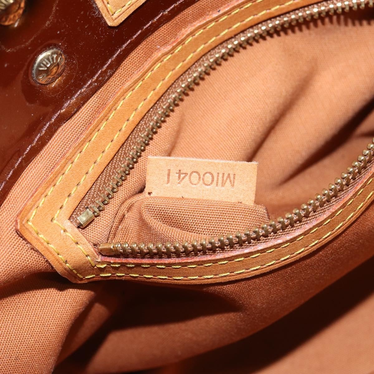 Louis Vuitton Reade Handbag Monogram Vernis Brown Patent_Leather Handbag