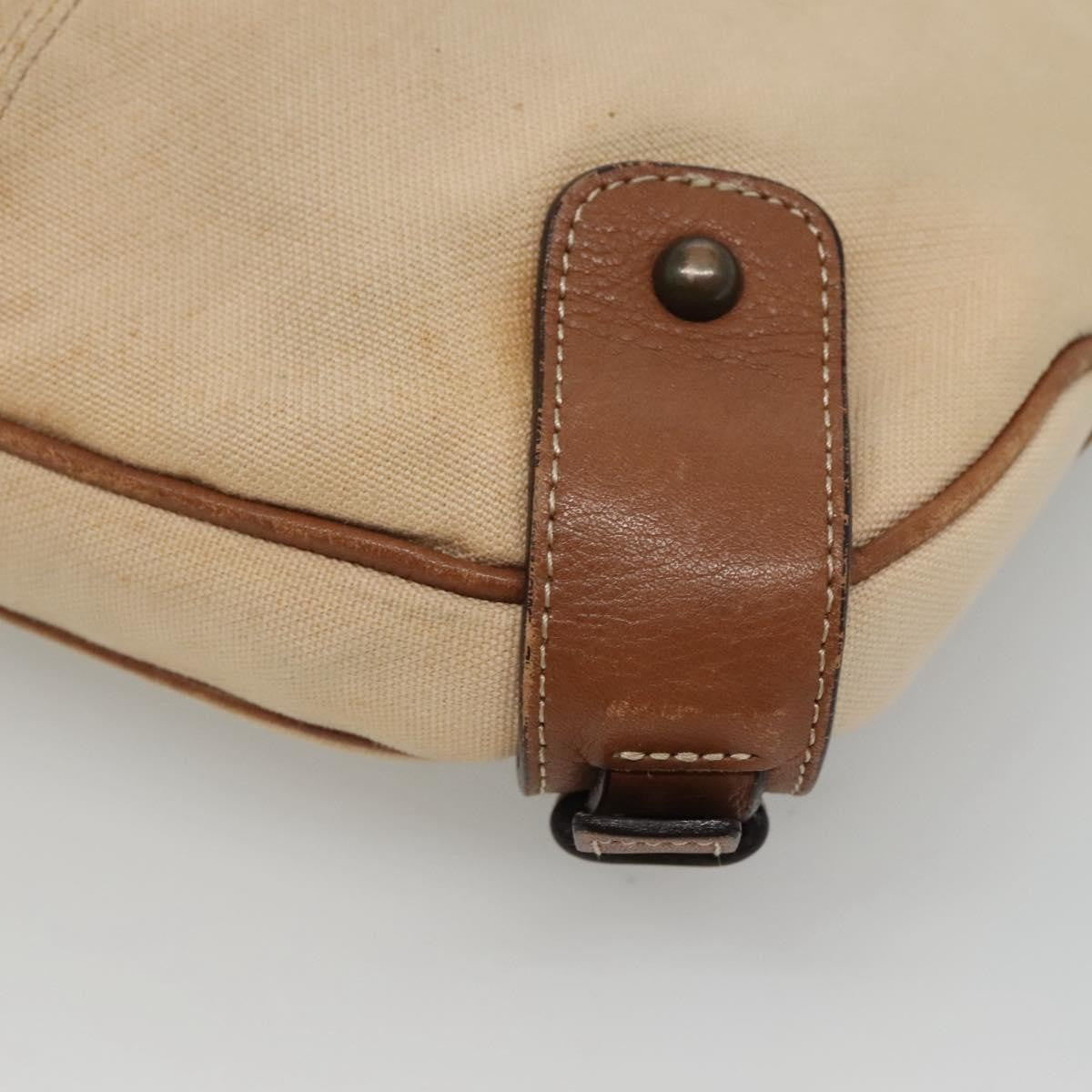 Burberry Blue Label Shoulder Bag Canvas Beige Canvas Shoulder Bag