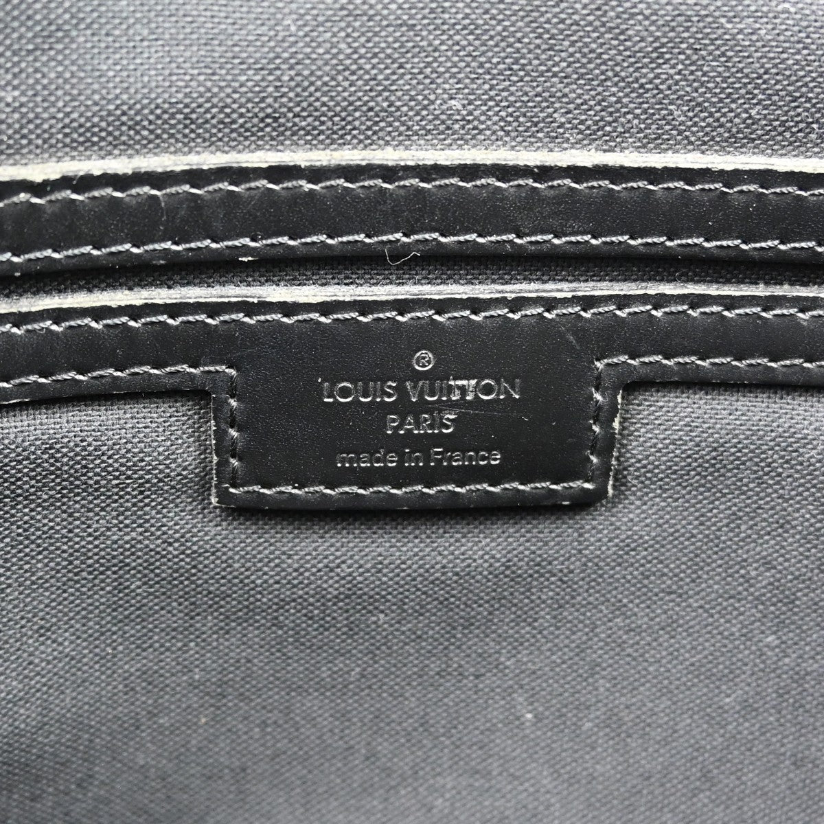 Louis Vuitton Tadao Handbag Damier Graphite Black Canvas Tote Bag