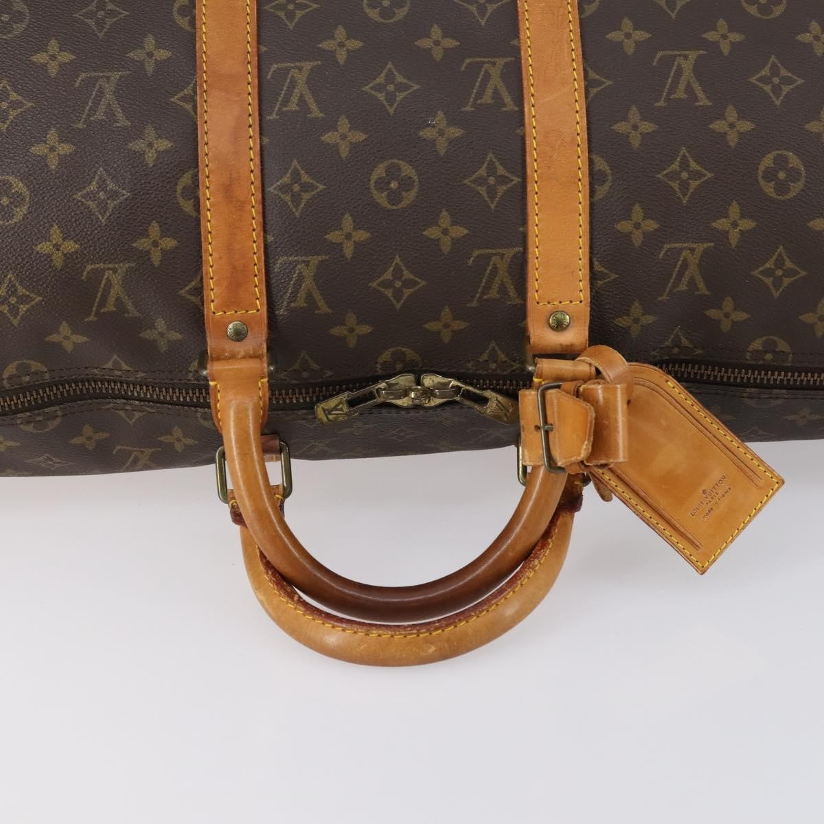 Louis Vuitton Keepall Bag Monogram Canvas Brown Canvas Travel Bag