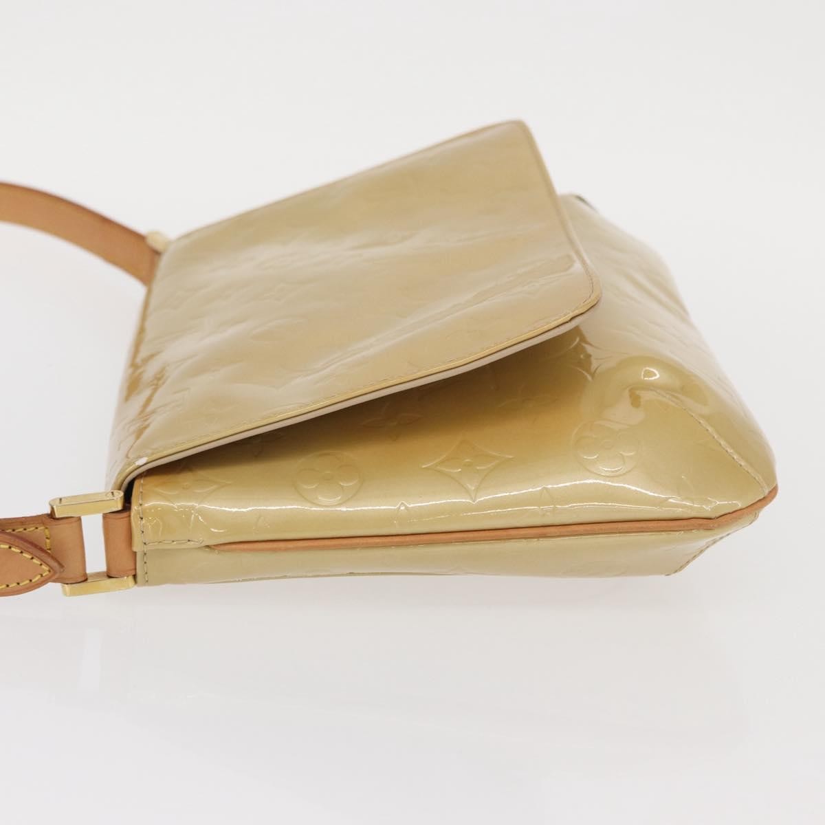 Louis Vuitton Thompson Street Handbag Monogram Vernis Beige Patent_Leather Shoulder Bag