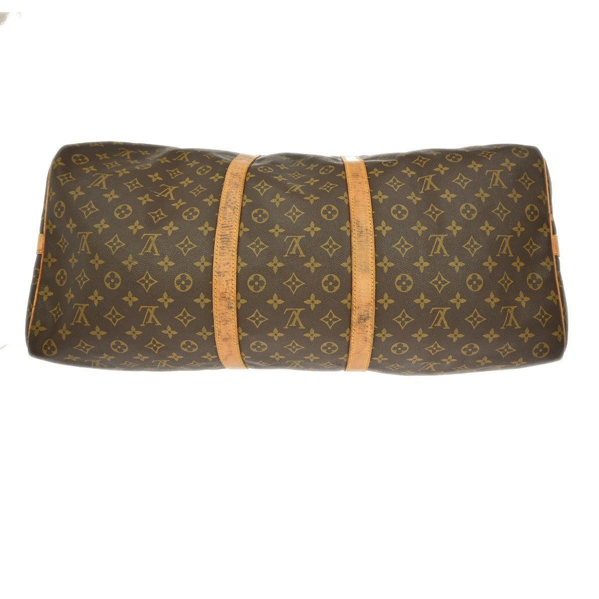 Louis Vuitton Keepall Bag Monogram Canvas Brown Canvas Travel Bag
