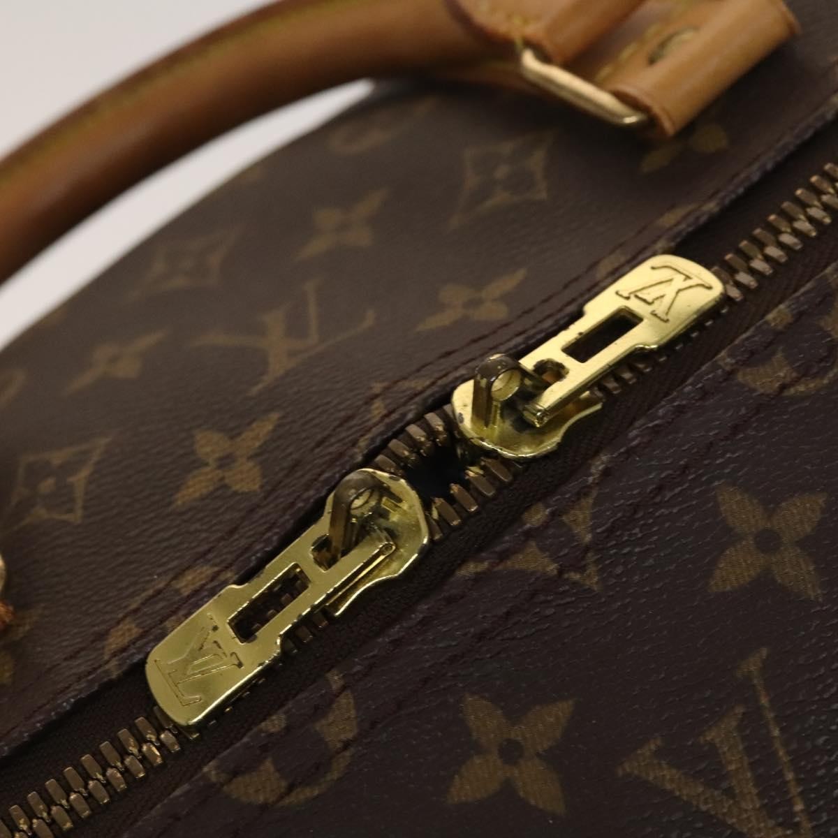 Louis Vuitton Keepall Bag Monogram Canvas Brown Canvas Travel Bag
